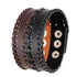 braunes rohleder armband herren manschette breitarmband uniqal sale